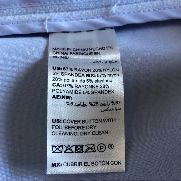 Chico’s Powder Blue Coat Size M - Picture 9 of 11